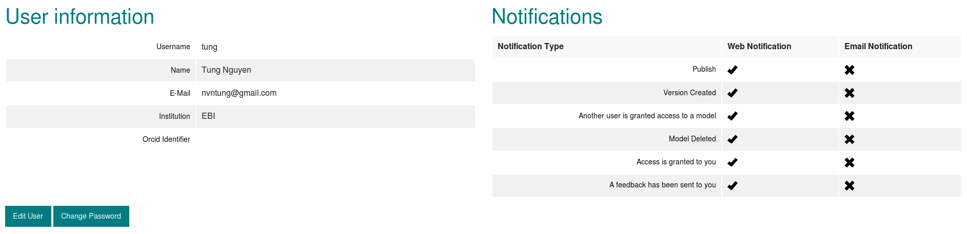 Preferences Preferences